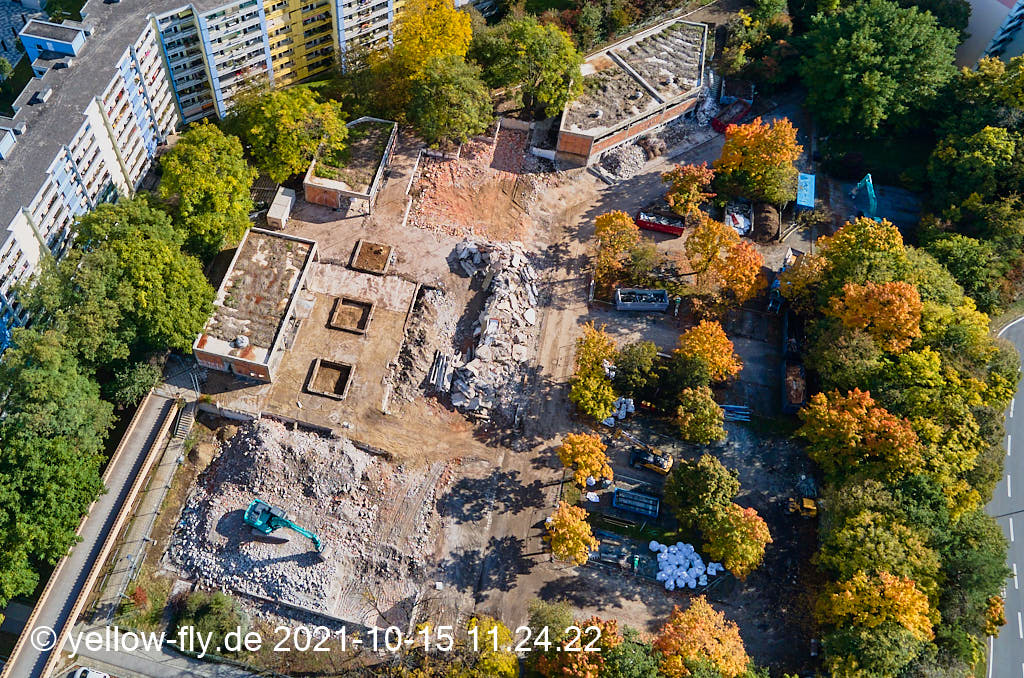 15.10.2021 - Luftbilder vom Abriss unseres Quiddezentrums